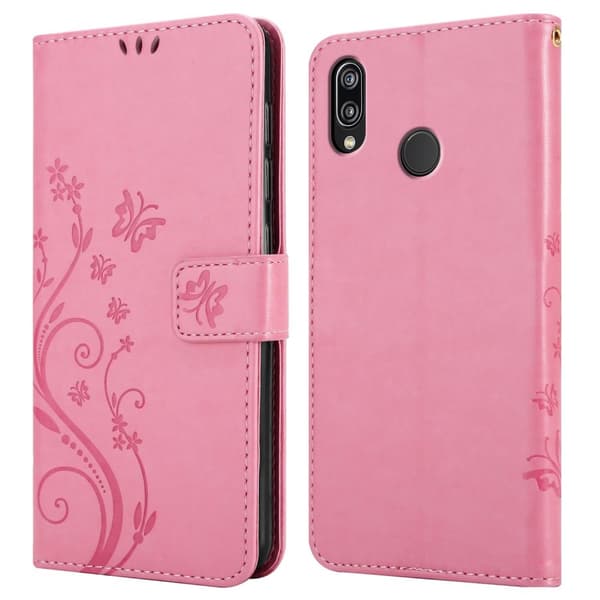 Deksel til Huawei P20 LITE 2018 / NOVA 3E Lommebokdeksel i blomster design med magnetisk lukking, stativfunksjon og kortplasser