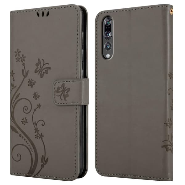 Huawei P20 PRO / P20 PLUS Suojakotelo Suojakuori Lompakkokotelo Matkapuhelinkotelo Kukat jossa on magneettisuljenta, jalusta-toiminto ja korttipaikat