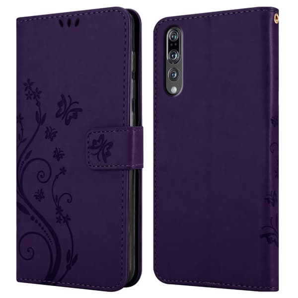 Huawei P20 PRO / P20 PLUS Pungetui Cover Blomster ()