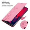 Pikkukuva 5 / 8: Huawei P20 PRO / P20 PLUS Suojakotelo Suojakuori Lompakkokotelo Matkapuhelinkotelo Kukat jossa on magneettisuljenta, jalusta-toiminto ja korttipaikat