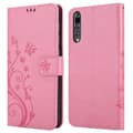 Pikkukuva 8 / 8: Huawei P20 PRO / P20 PLUS Suojakotelo Suojakuori Lompakkokotelo Matkapuhelinkotelo Kukat jossa on magneettisuljenta, jalusta-toiminto ja korttipaikat