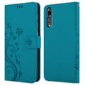 Pikkukuva 8 / 8: Huawei P20 PRO / P20 PLUS Suojakotelo Suojakuori Lompakkokotelo Matkapuhelinkotelo Kukat jossa on magneettisuljenta, jalusta-toiminto ja korttipaikat