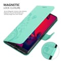 Pikkukuva 5 / 8: Huawei P20 PRO / P20 PLUS Suojakotelo Suojakuori Lompakkokotelo Matkapuhelinkotelo Kukat jossa on magneettisuljenta, jalusta-toiminto ja korttipaikat