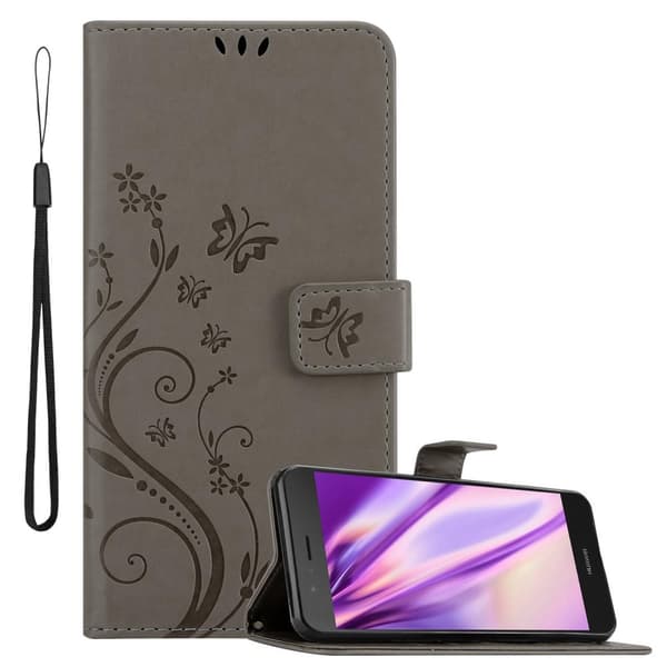 Huawei P9 LITE 2016 / G9 LITE Suojakotelo Suojakuori Lompakkokotelo Matkapuhelinkotelo Kukat jossa on magneettisuljenta, jalusta-toiminto ja