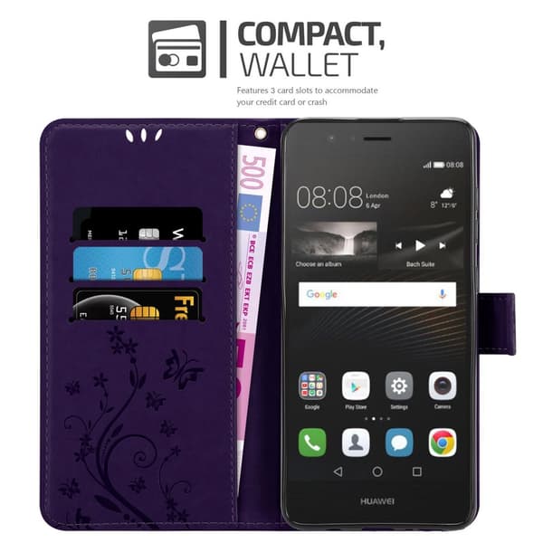 Huawei P9 LITE 2016 / G9 LITE Pungetui Cover Blomster ()