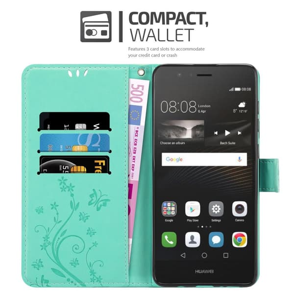 Huawei P9 LITE 2016 / G9 LITE Pungetui Cover Blomster ()