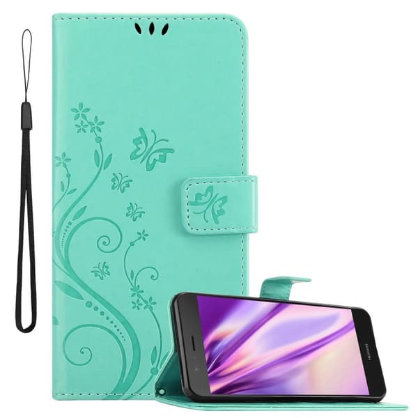 Huawei P9 LITE 2016 / G9 LITE Pungetui Cover Blomster ()