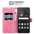 Miniatyrbild 3 av 8: Huawei P9 LITE 2016 / G9 LITE Skal Fodral i blomdesign Mobilskydd Case Cover med magnetisk stängning, ståfunktion och kortplatser