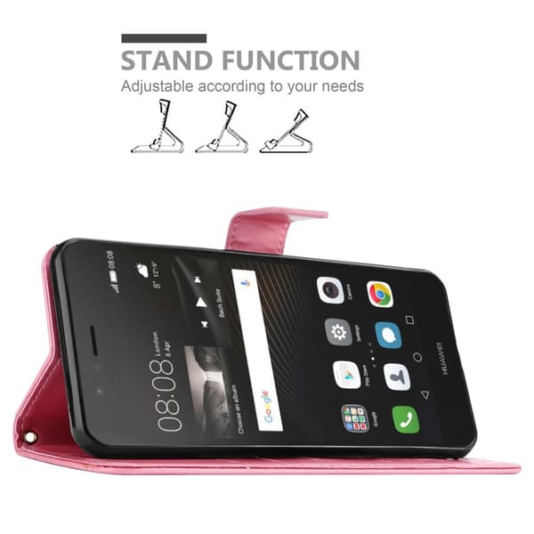 Huawei P9 LITE 2016 / G9 LITE Skal Fodral i blomdesign Mobilskydd Case Cover med magnetisk stängning, ståfunktion och kortplatser