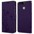Miniatyrbilde 8 av 8: Deksel til Huawei P9 Lommebokdeksel i blomster design med magnetisk lukking, stativfunksjon og kortplasser