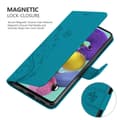 Miniatyrbilde 5 av 8: Deksel til Samsung Galaxy A51 5G Lommebokdeksel i blomster design med magnetisk lukking, stativfunksjon og kortplasser