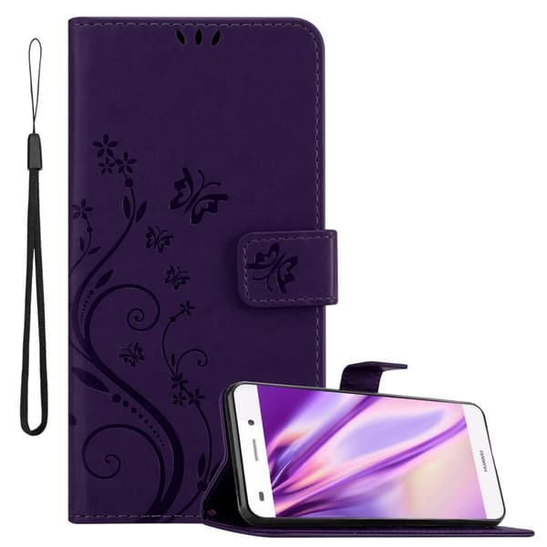 Huawei P8 LITE 2015 Suojakotelo Suojakuori Lompakkokotelo Matkapuhelinkotelo Kukat jossa on magneettisuljenta, jalusta-toiminto ja korttipaikat