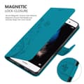 Pikkukuva 5 / 8: Huawei P8 LITE 2015 Suojakotelo Suojakuori Lompakkokotelo Matkapuhelinkotelo Kukat jossa on magneettisuljenta, jalusta-toiminto ja korttipaikat