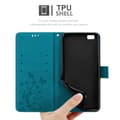 Pikkukuva 6 / 8: Huawei P8 LITE 2015 Suojakotelo Suojakuori Lompakkokotelo Matkapuhelinkotelo Kukat jossa on magneettisuljenta, jalusta-toiminto ja korttipaikat