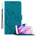 Pikkukuva 1 / 8: Huawei P8 LITE 2015 Suojakotelo Suojakuori Lompakkokotelo Matkapuhelinkotelo Kukat jossa on magneettisuljenta, jalusta-toiminto ja korttipaikat