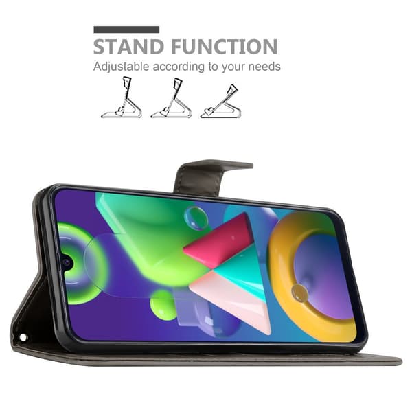 Samsung Galaxy M31 Skal Fodral i blomdesign Mobilskydd Case Cover med magnetisk stängning, ståfunktion och kortplatser