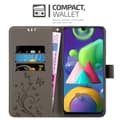 Pikkukuva 3 / 8: Samsung Galaxy M31 Suojakotelo Suojakuori Lompakkokotelo Matkapuhelinkotelo Kukat jossa on magneettisuljenta, jalusta-toiminto ja korttipaikat