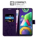 Miniatyrbild 3 av 8: Samsung Galaxy M31 Skal Fodral i blomdesign Mobilskydd Case Cover med magnetisk stängning, ståfunktion och kortplatser