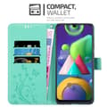 Miniatyrbild 3 av 8: Samsung Galaxy M31 Skal Fodral i blomdesign Mobilskydd Case Cover med magnetisk stängning, ståfunktion och kortplatser