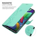 Miniatyrbild 5 av 8: Samsung Galaxy M31 Skal Fodral i blomdesign Mobilskydd Case Cover med magnetisk stängning, ståfunktion och kortplatser