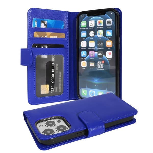 Lommebokdeksel til iPhone 13 PRO MAX Deksel med magnetisk lukking og 3 kortplasser
