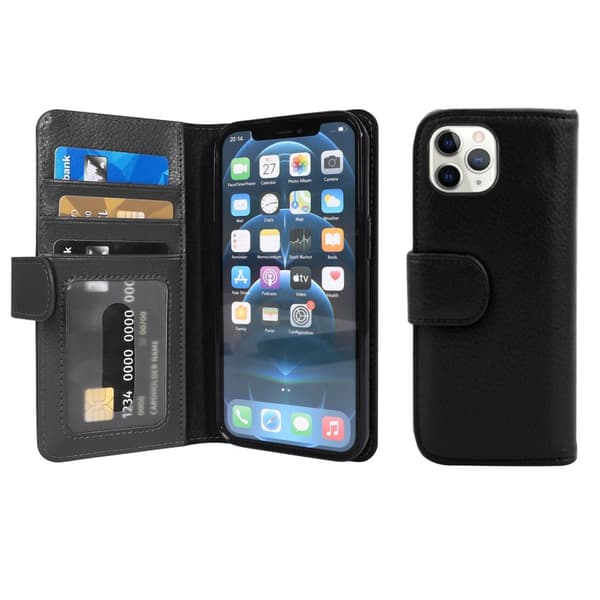 iPhone 13 PRO Skal Fodral Mobilskydd med magnetisk stängning och 3 kortplatser