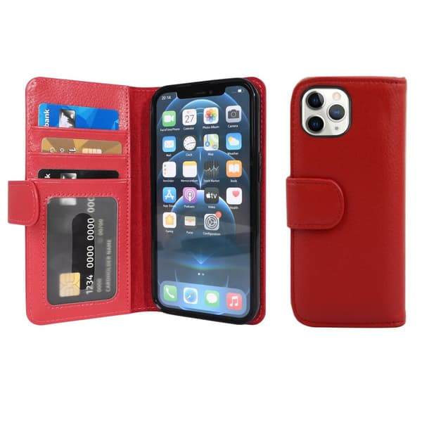 iPhone 13 PRO Skal Fodral Mobilskydd med magnetisk stängning och 3 kortplatser