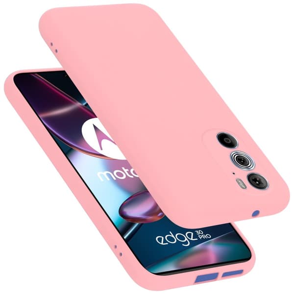 Deksel til Motorola EDGE 30 PRO / EDGE+ Silikondeksel TPU Case Cover LIQUID ROSA