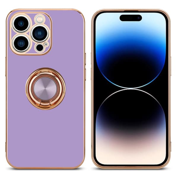 iPhone 14 PRO MAX Suojakuori Suojakotelo valmistettu joustavasta TPU silikonista jossa on kameran suojaus ja magneettinen autoteline