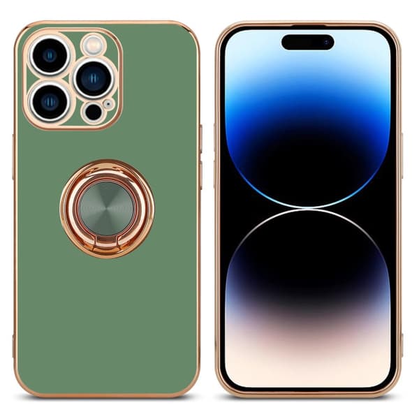 iPhone 14 PRO MAX Suojakuori Suojakotelo valmistettu joustavasta TPU silikonista jossa on kameran suojaus ja magneettinen autoteline