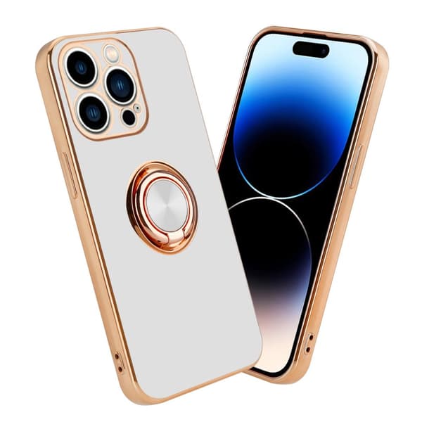 iPhone 14 PRO MAX Suojakuori Suojakotelo valmistettu joustavasta TPU silikonista jossa on kameran suojaus ja magneettinen autoteline