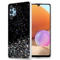 Pikkukuva 1 / 7: Samsung Galaxy A32 4G Suojakuori Suojakotelo joustavasta TPU-silikonista jossa on kimaltelevaa glitteriä