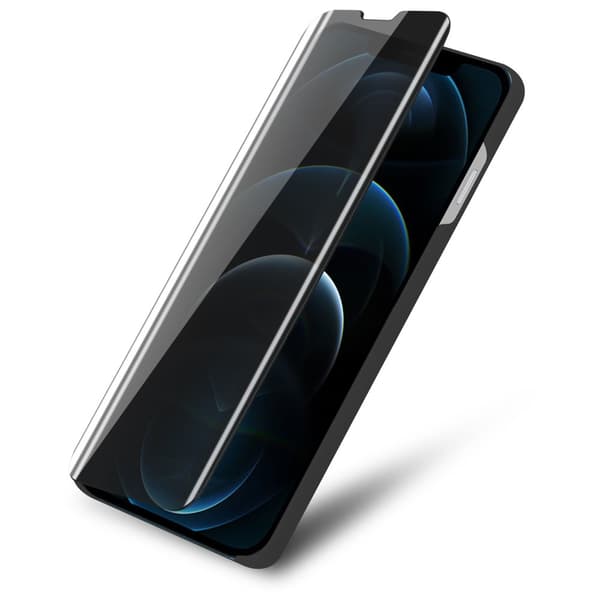 Etui for iPhone 13 Deksel Clear View Mirror Beskyttelsesetui med stativfunksjon 360 graders beskyttelse