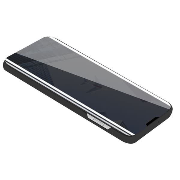 Etui for iPhone 13 Deksel Clear View Mirror Beskyttelsesetui med stativfunksjon 360 graders beskyttelse