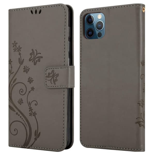 iPhone 13 Skal Fodral i blomdesign Mobilskydd Case Cover med magnetisk stängning, ståfunktion och kortplatser