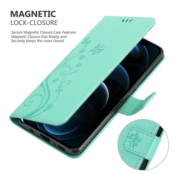 iPhone 13 Suojakotelo Suojakuori Lompakkokotelo Matkapuhelinkotelo Kukat jossa on magneettisuljenta, jalusta-toiminto ja korttipaikat