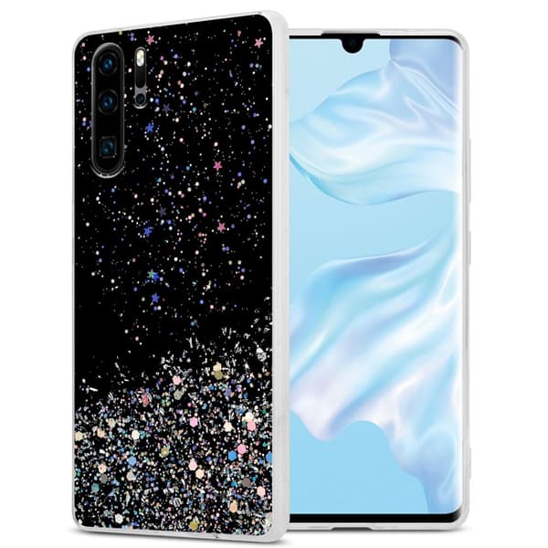 Huawei P30 PRO Suojakuori Suojakotelo joustavasta TPU-silikonista jossa on kimaltelevaa glitteriä