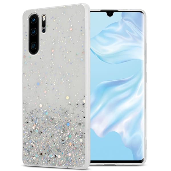Huawei P30 PRO Skal Fodral Case Cover av flexibelt TPU-silikon med glittrande glitter