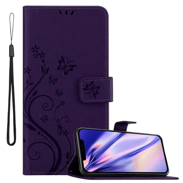 Deksel til iPhone 13 PRO MAX Lommebokdeksel i blomster design med magnetisk lukking, stativfunksjon og kortplasser
