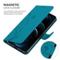Miniatyrbilde 5 av 8: Deksel til iPhone 13 PRO MAX Lommebokdeksel i blomster design med magnetisk lukking, stativfunksjon og kortplasser