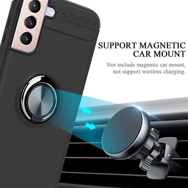 Samsung Galaxy S21 PLUS Skal Skyddsfodral Fodral med fokusring av TPU-silikon