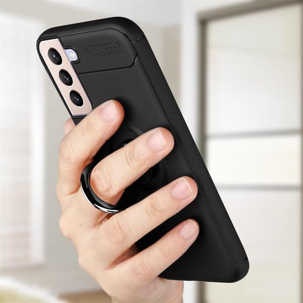Samsung Galaxy S21 PLUS Skal Skyddsfodral Fodral med fokusring av TPU-silikon