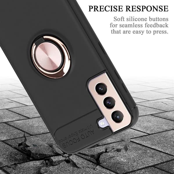 Samsung Galaxy S21 PLUS Skal Skyddsfodral Fodral med fokusring av TPU-silikon
