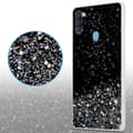 Pikkukuva 8 / 11: Samsung Galaxy A11 / M11 Suojakuori Suojakotelo joustavasta TPU-silikonista jossa on kimaltelevaa glitteriä