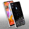 Pikkukuva 4 / 11: Samsung Galaxy A11 / M11 Suojakuori Suojakotelo joustavasta TPU-silikonista jossa on kimaltelevaa glitteriä