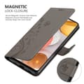 Miniatyrbilde 5 av 8: Deksel til Samsung Galaxy A42 5G / M42 5G Lommebokdeksel i blomster design med magnetisk lukking, stativfunksjon og kortplasser