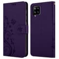 Miniatyrbilde 8 av 8: Deksel til Samsung Galaxy A42 5G / M42 5G Lommebokdeksel i blomster design med magnetisk lukking, stativfunksjon og kortplasser