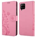 Miniatyrbilde 8 av 8: Deksel til Samsung Galaxy A42 5G / M42 5G Lommebokdeksel i blomster design med magnetisk lukking, stativfunksjon og kortplasser