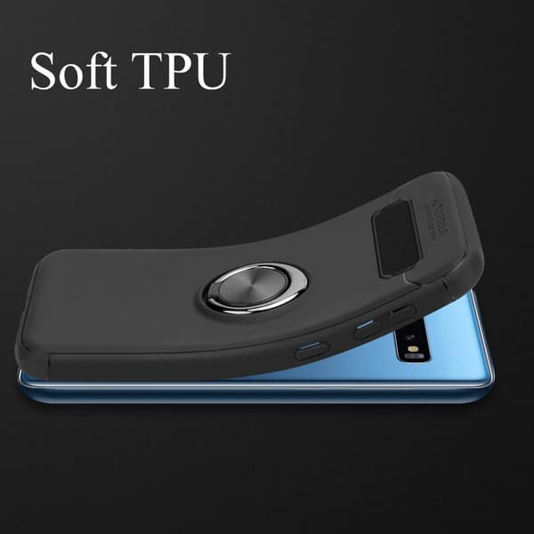 Samsung Galaxy S10 PLUS Skal Skyddsfodral Fodral med fokusring av TPU-silikon
