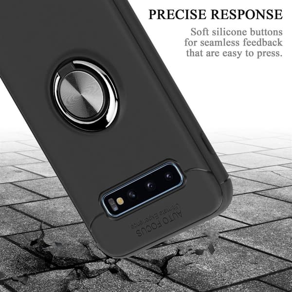 Samsung Galaxy S10 PLUS Skal Skyddsfodral Fodral med fokusring av TPU-silikon